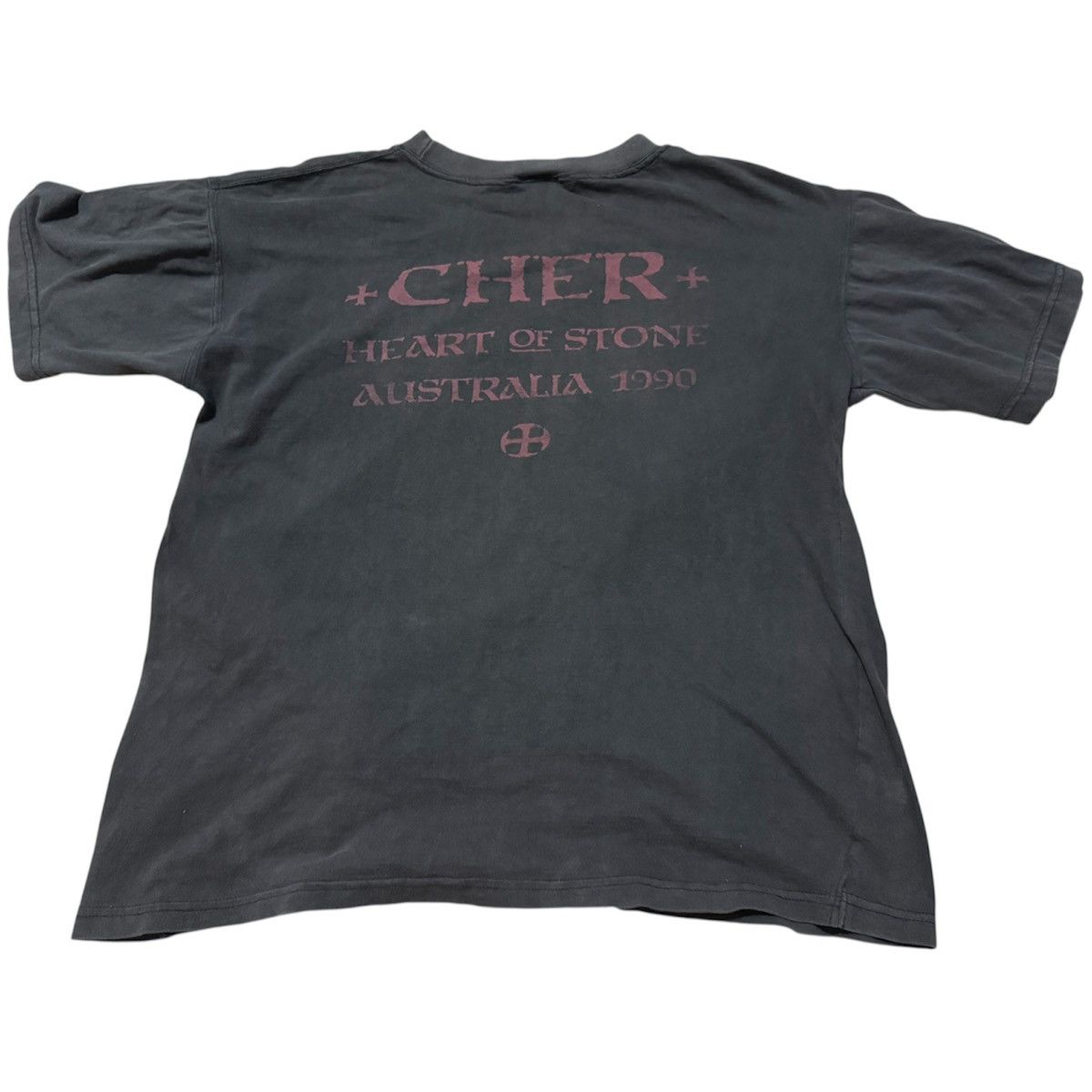 Vintage Vintage 90s Cher Heart of Stone Tour T Shirt Size US L / EU 52-54 / 3 - 2 Thumbnail