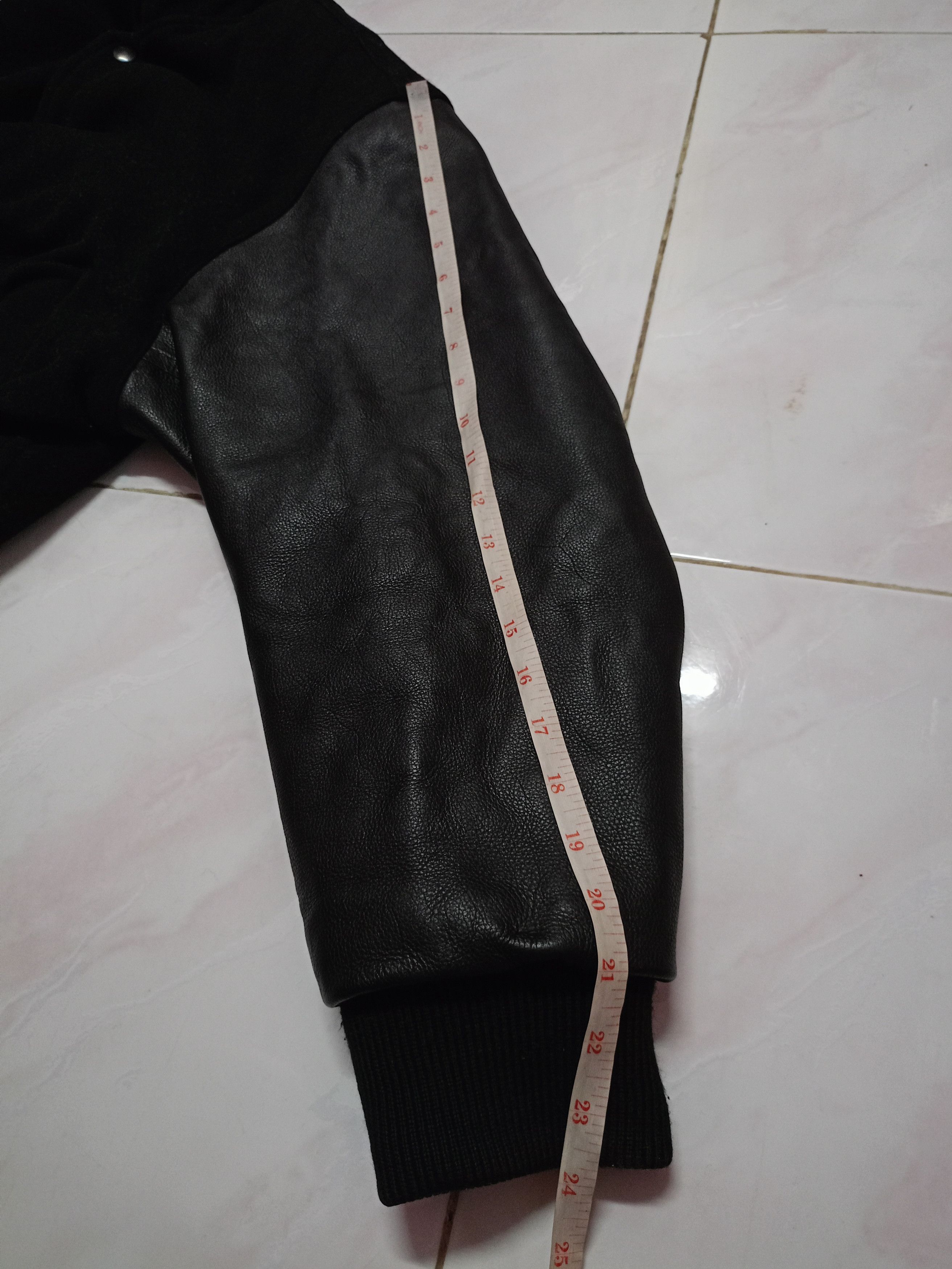 Japanese Brand × Vintage Varsity leather jacket Jun man x vintage Size US L / EU 52-54 / 3 - 9 Thumbnail