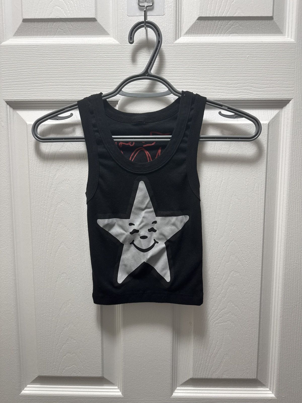 Asspizza Babbit Star Cropped Tank Top Black 730 Arbys