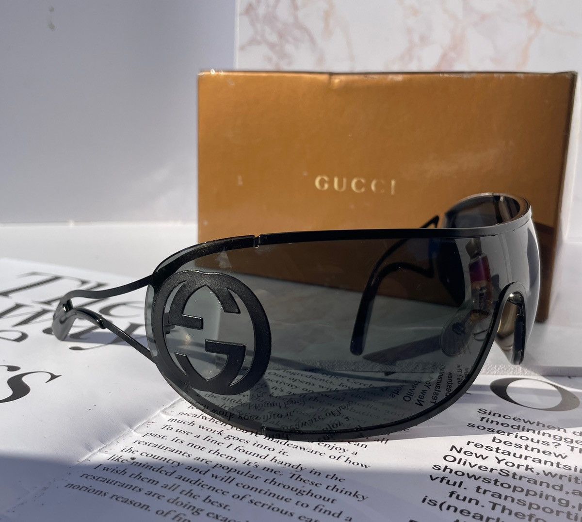 Gucci Gucci sunglasses GG2799/S Mask sport unisex vintage Size ONE SIZE - 6 Thumbnail