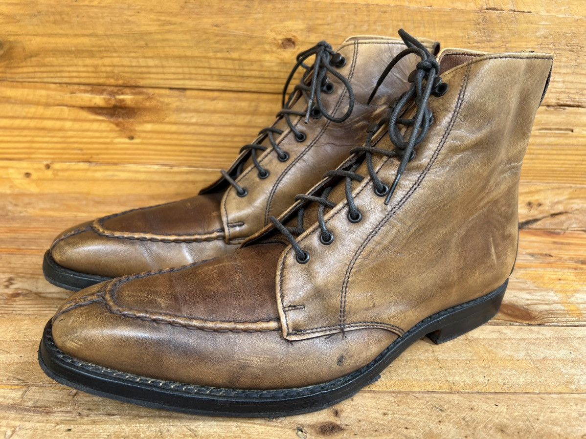 Allen Edmonds Allen Edmonds Portland Brown Leather Lace Up Split Toe Boot Size US 7.5 / EU 40-41 - 4 Thumbnail