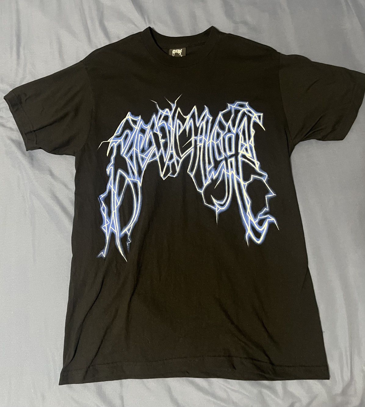 Revenge Revenge Black Tee Lightning Logo Size US M / EU 48-50 / 2 - 1 Thumbnail