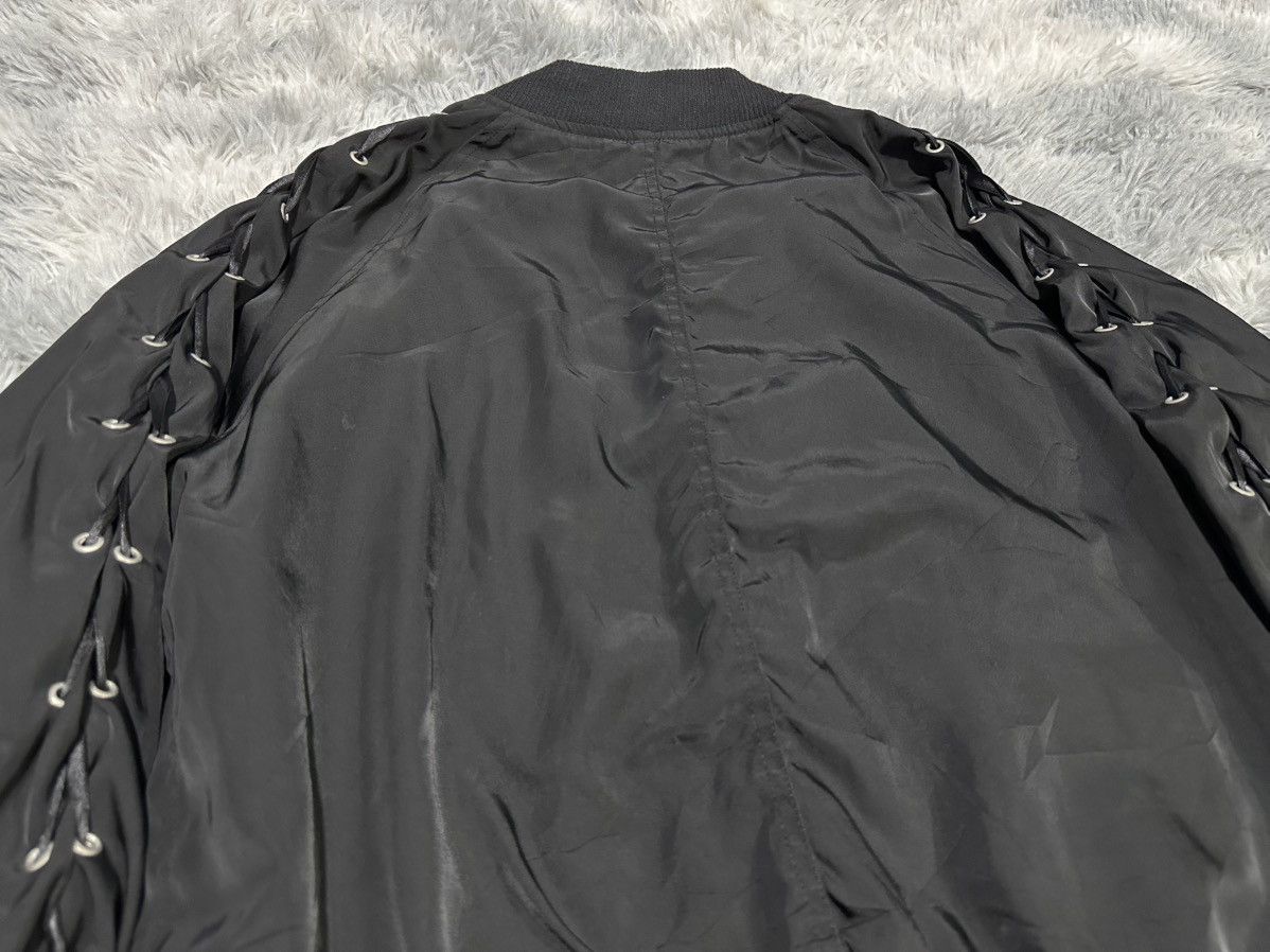 Japanese Brand 🔥Sick Y2K Japanese Bondage Laces Up Bomber Jacket Vkei Punk Size US M / EU 48-50 / 2 - 8 Thumbnail