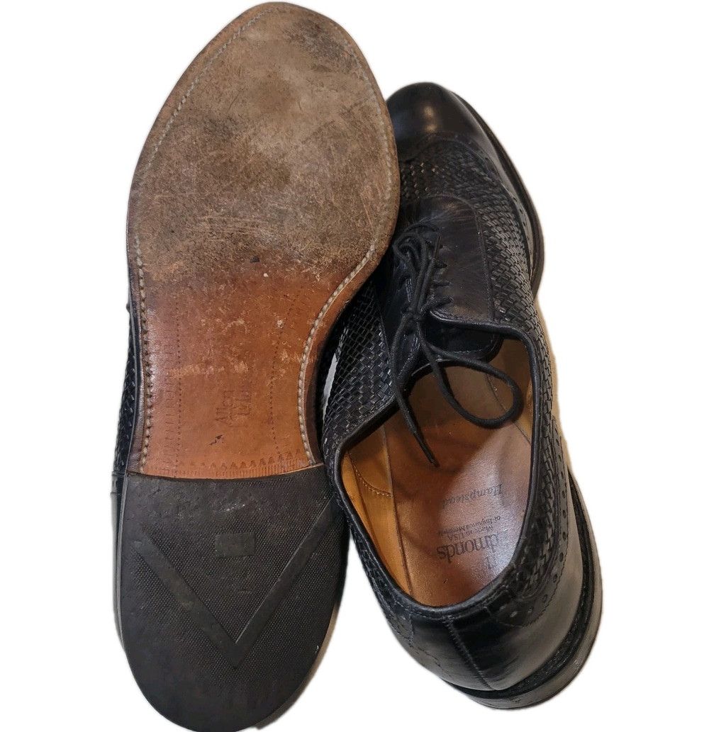 Allen Edmonds ALLEN EDMONDS Hampstead Men's Black Lace-Up Genuine Leather Size US 12 / EU 45 - 7 Thumbnail