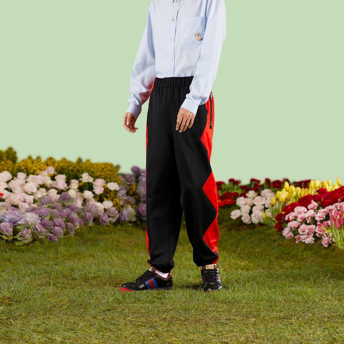 Gucci o1s1wg110125 Zig-Zag Jersey Jogging Pant in Multicolor Size US 32 / EU 48 - 6 Thumbnail