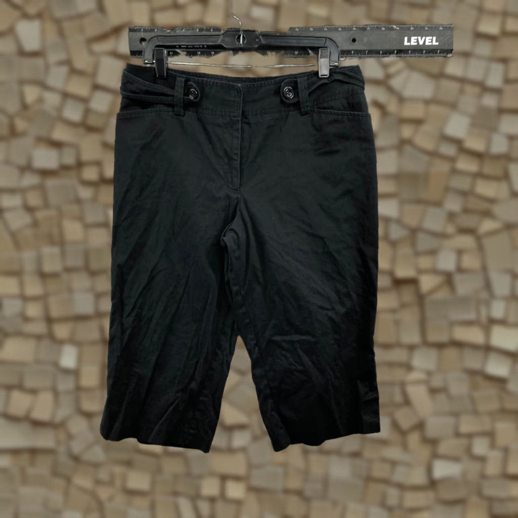 Vintage Lane Bryant Womens Capri Pants Size 14 Black Hook Eye Mid Rise Size 36" / US 14 / IT 50 - 1 Thumbnail