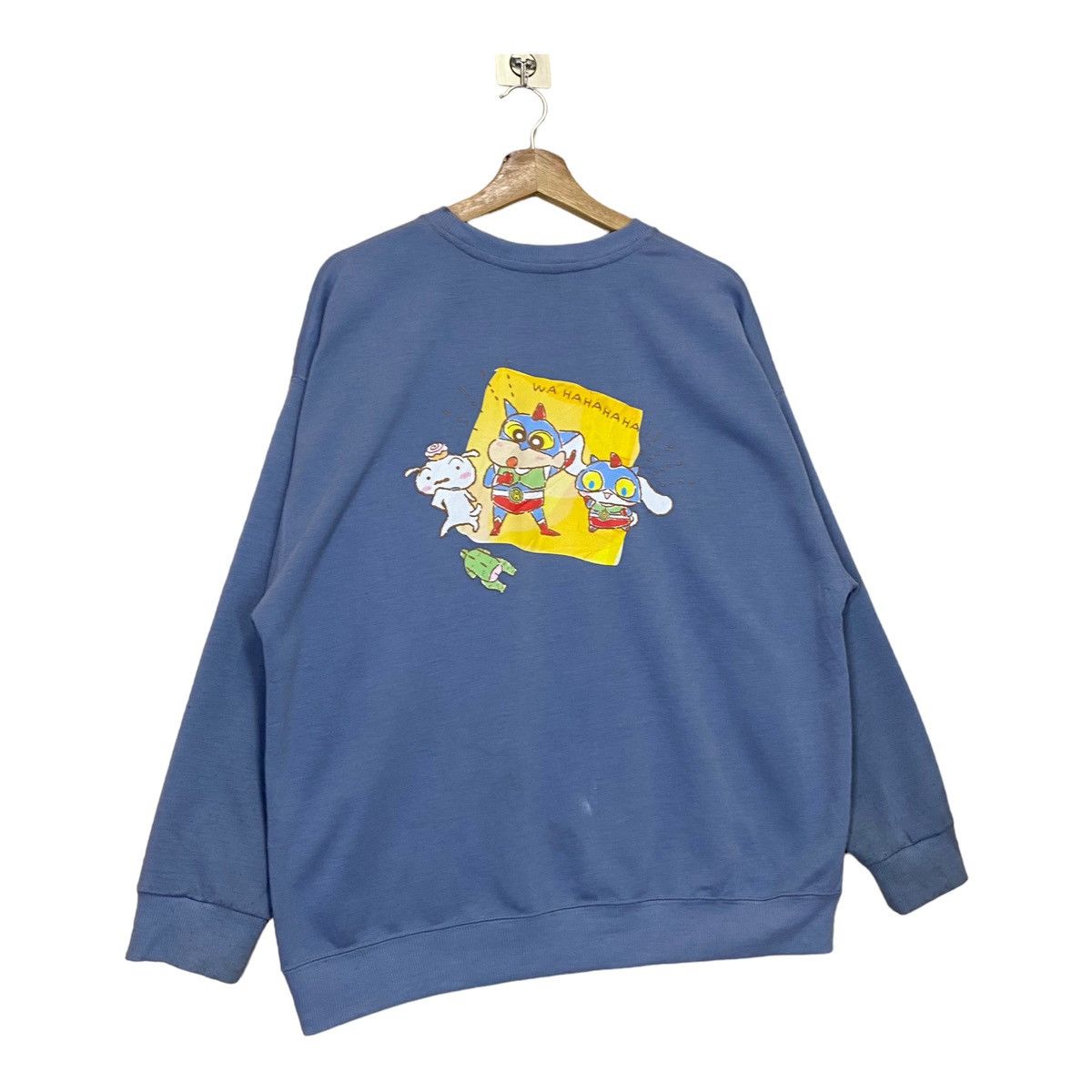 Cartoon Network × Japanese Brand Crayon Shincan Character Big Logo Crewneck Sweatshirt Size US L / EU 52-54 / 3 - 3 Thumbnail
