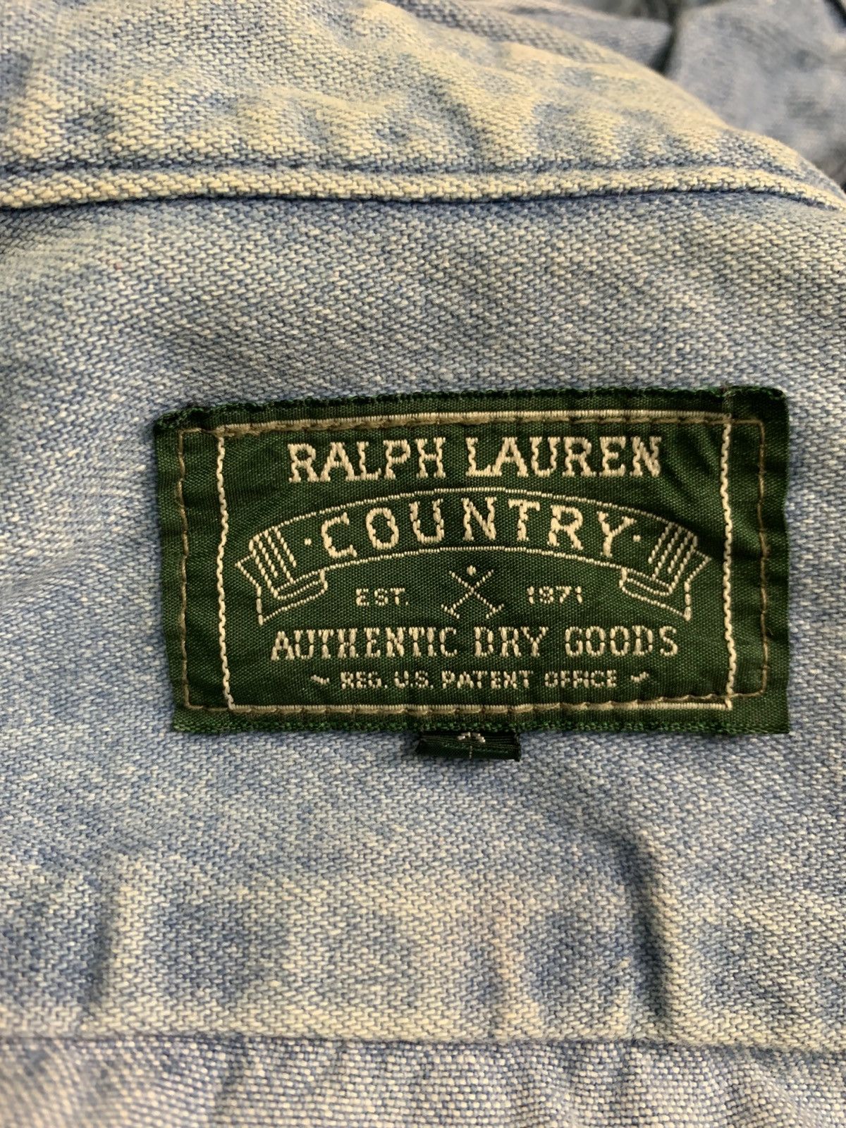 Polo Ralph Lauren Rare Design Polo Ralph Lauren Country Soft Denim Shirts Size US M / EU 48-50 / 2 - 4 Thumbnail