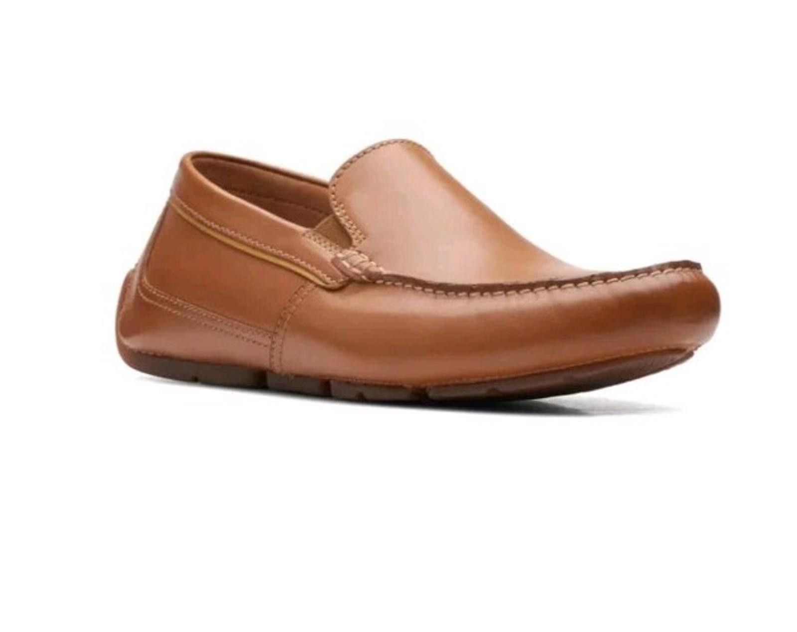 Clarks Clarks Mens 8.5 Markman Tan Leather Slip On Loafer Shoes Size US 8.5 / EU 41-42 - 1 Thumbnail