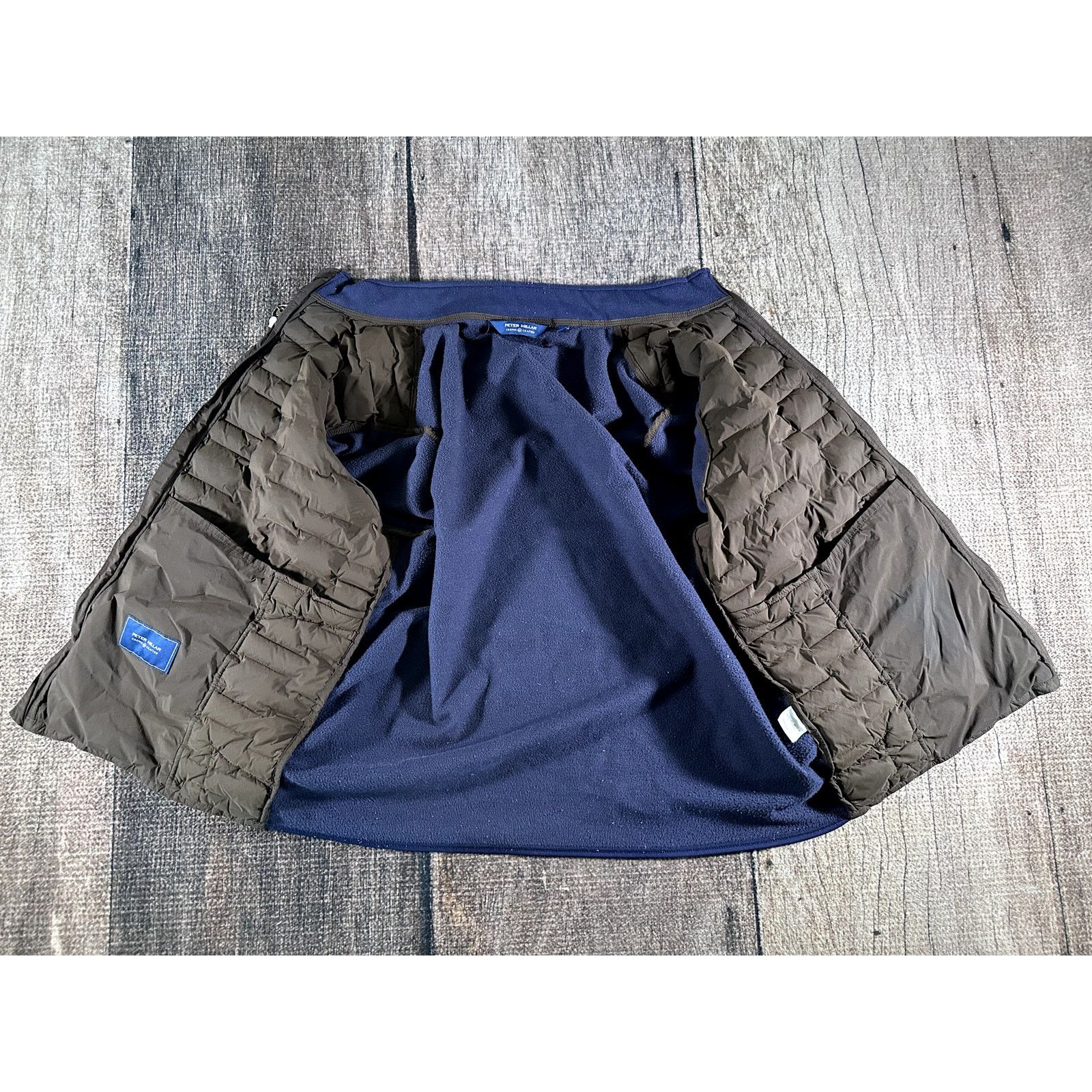 Peter Millar Peter Millar Crown Crafted Blaze Hybrid Jacket XL Brown Blue Size US XL / EU 56 / 4 - 6 Thumbnail
