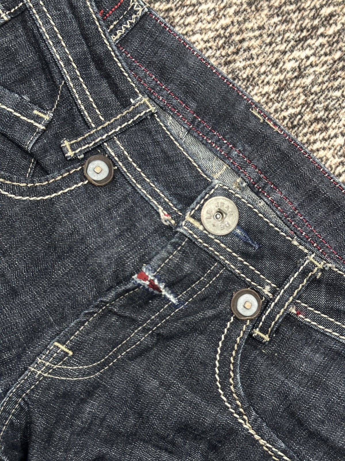 If Six Was Nine × Le Grande Bleu (L.G.B.) × Marithe + Francois Girbaud MARITHE FRANCOIS GIRBAUD Pants Biker Utility Denim Size US 29 - 4 Thumbnail