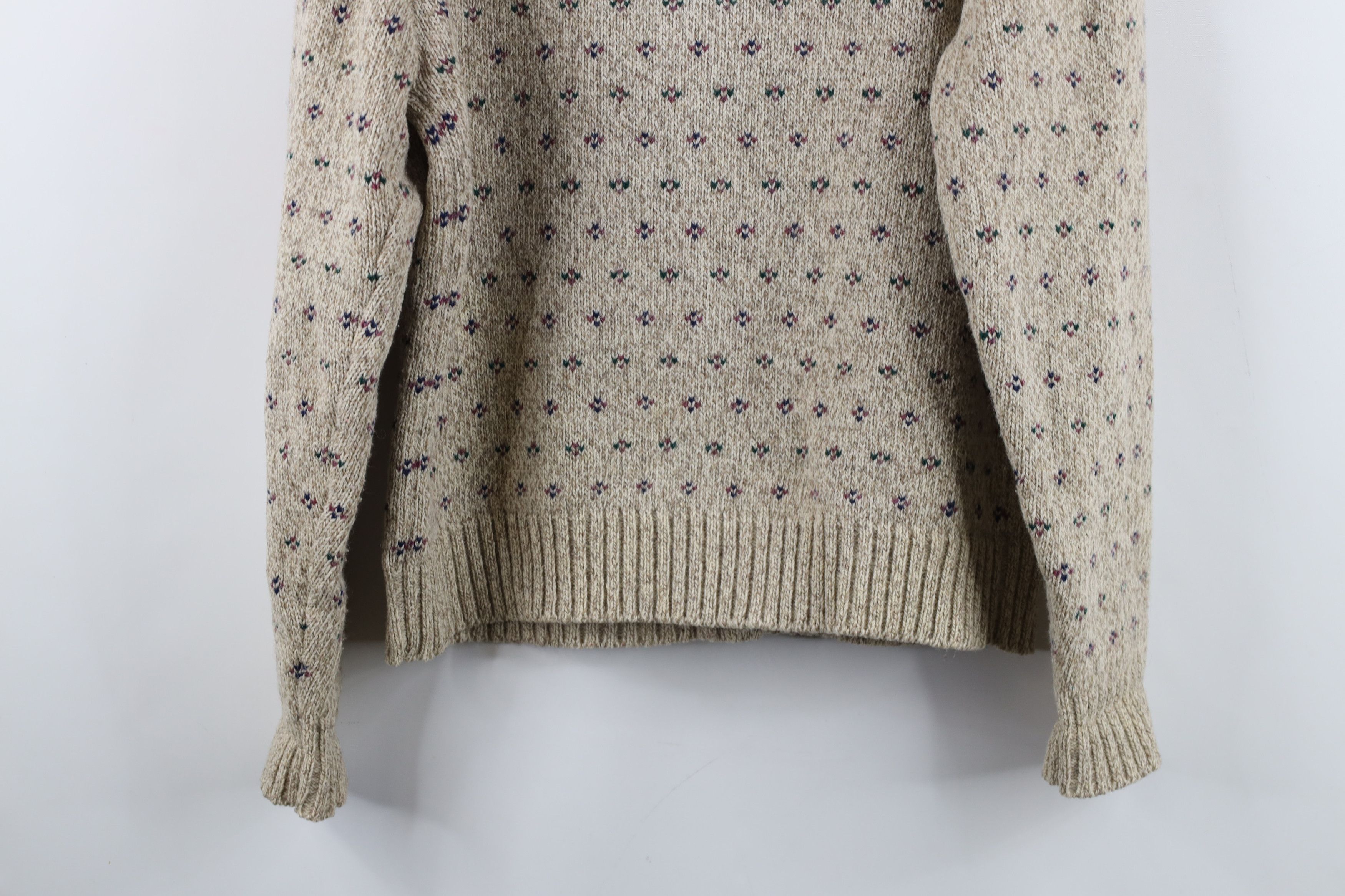 Eddie Bauer Vintage 90s Eddie Bauer Knit Geometric Cardigan Sweater Size M / US 6-8 / IT 42-44 - 11 Thumbnail