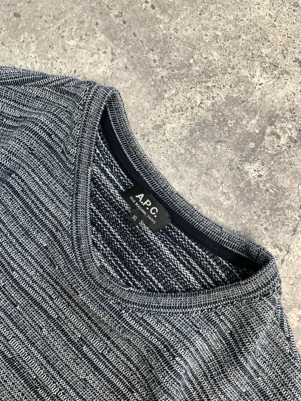 Japanese Brand × Vintage SALE💣💣 Y2K A.P.C gothic Distressed Faded Effect sweater Size US XL / EU 56 / 4 - 3 Thumbnail