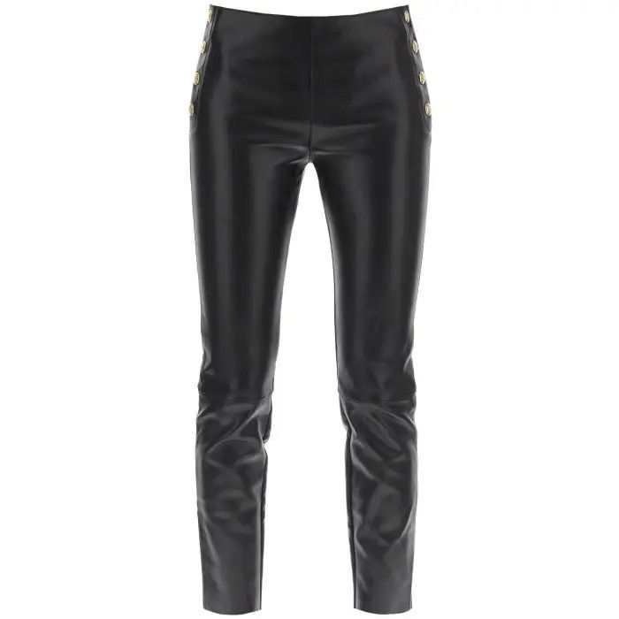 image of Celine O1S22I1N0424 Skinny Leather Pants In Black, Women's (Size 38)