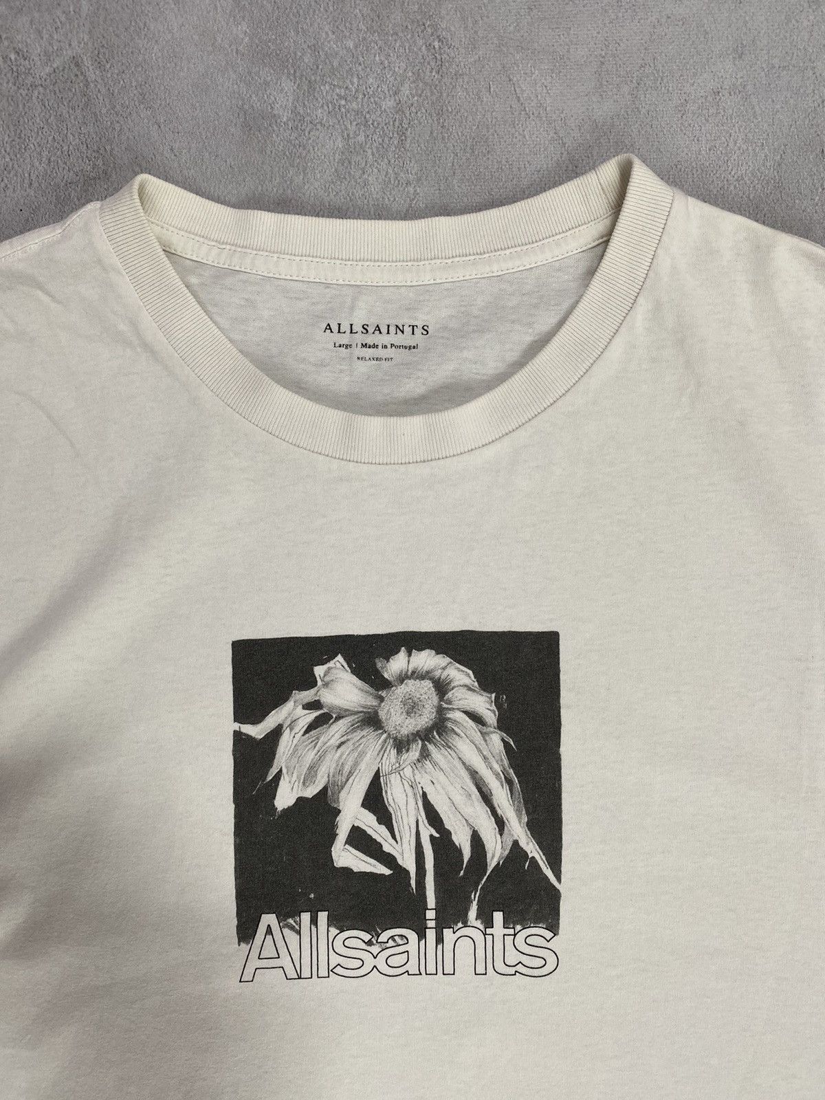 Allsaints Vintage Luxury Oversized T-Shirt ALLSAINTS Dead Flower 🥀 Size US L / EU 52-54 / 3 - 4 Thumbnail