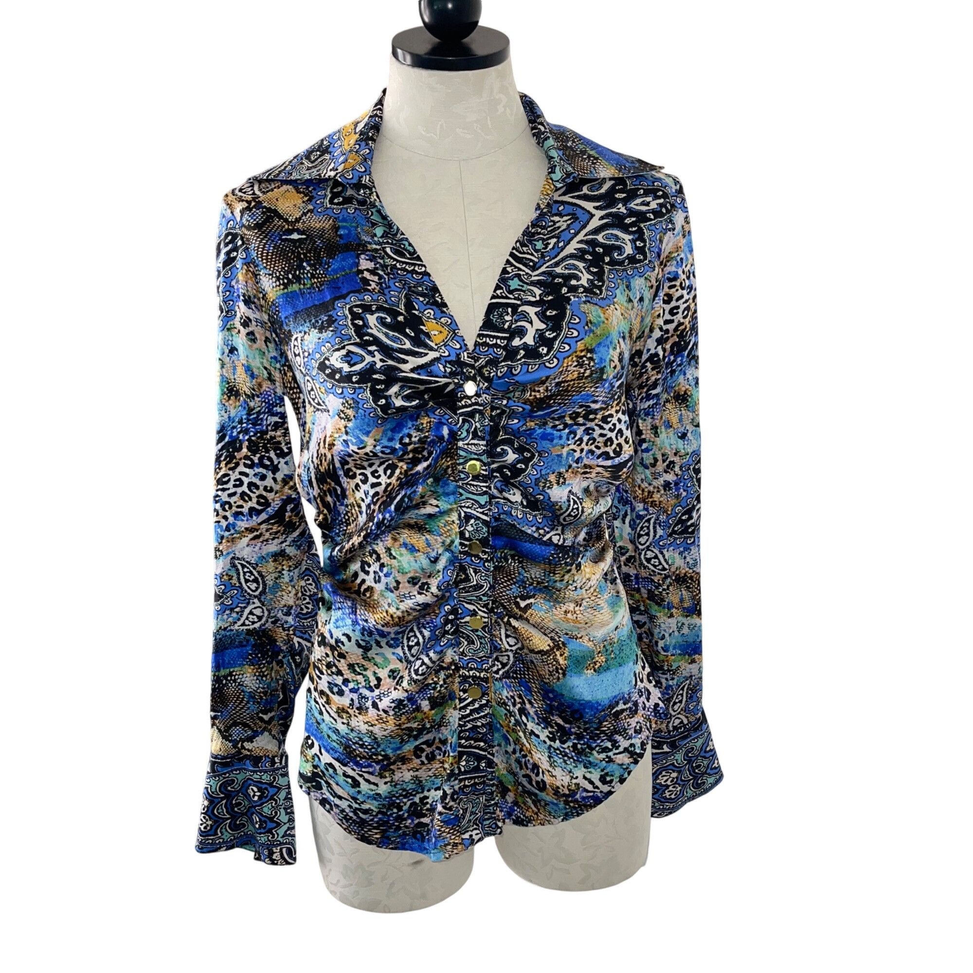 Vintage Cache Vintage 90s Y2k Womens Blouse Size Medium Size M / US 6-8 / IT 42-44 - 1 Thumbnail