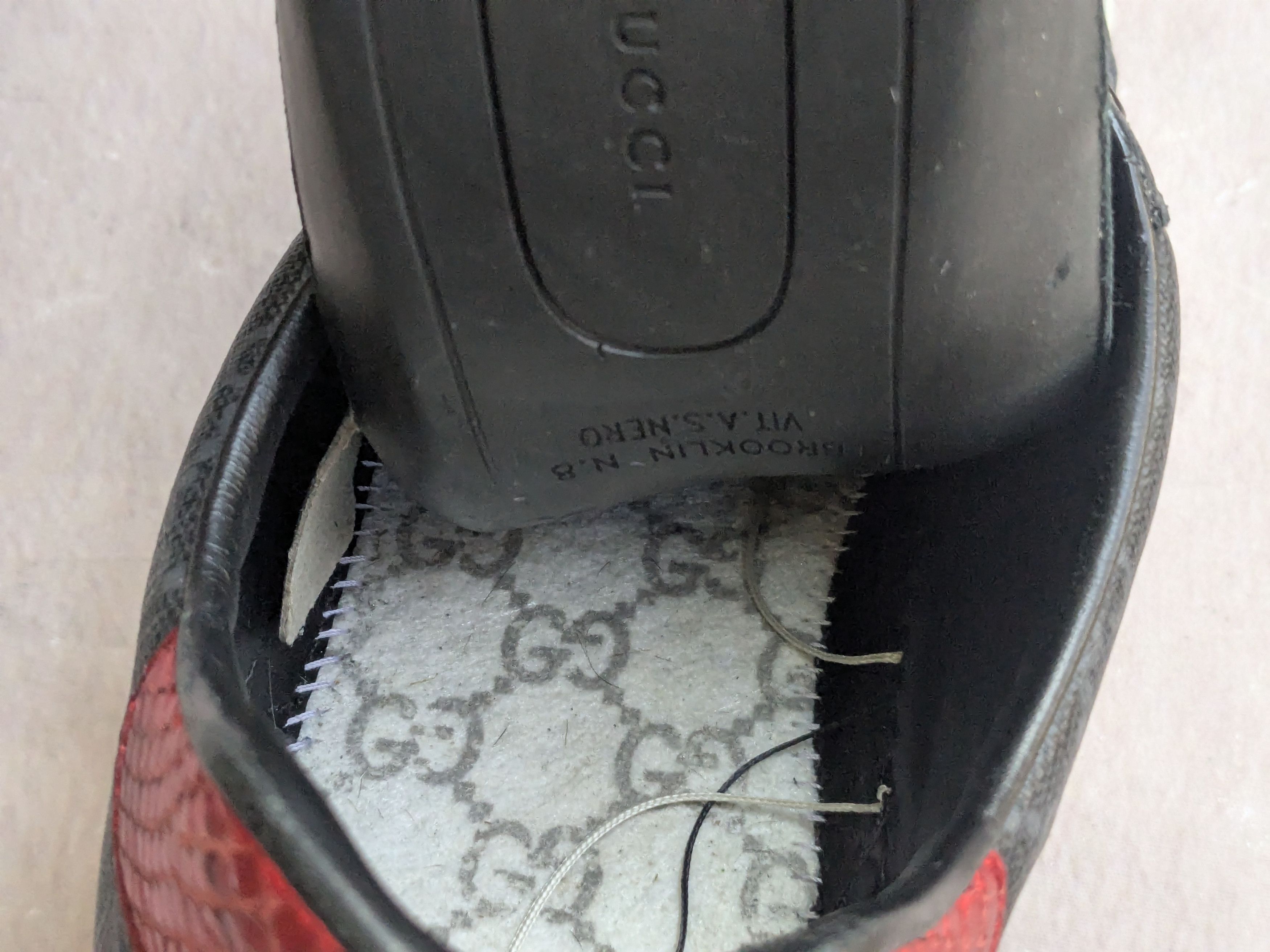 Gucci Gucci Ace Sneakers Monogram 8.5 Logo Low Tops 429445 Size US 8.5 / EU 41-42 - 3 Thumbnail