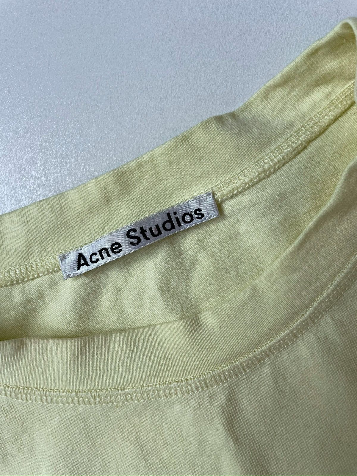 Acne Studios Acne Studios Acne Studios Joupa Logo T-Shirt Dress Yellow Size XS / US 0-2 / IT 36-38 - 5 Thumbnail