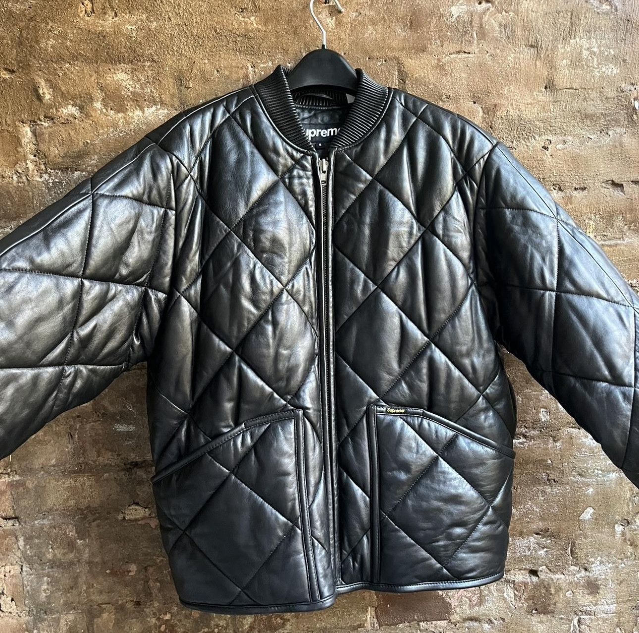 Supreme Quilted Leather Work Jacket