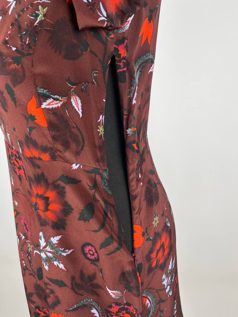 Designer × Sandro Sandro 100% Silk Dress Floral Print Bell Sleeves (0463) Size XS / US 0-2 / IT 36-38 - 7 Thumbnail
