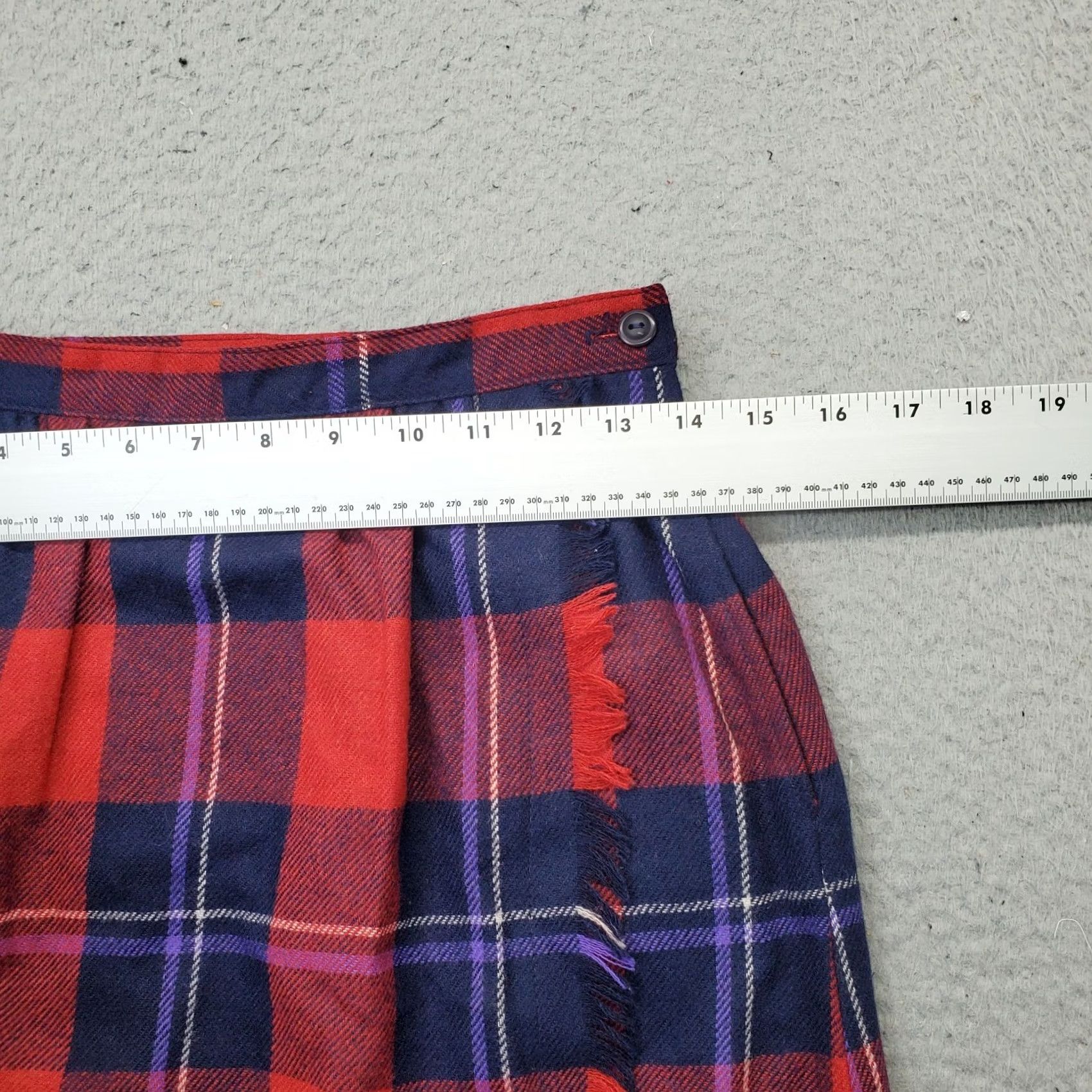 Vintage Haberdashery Collection Skirt Women Size 10P Womens Short Plaid Pleated Lined Made USA Size 32" / US 10 / IT 46 - 4 Thumbnail