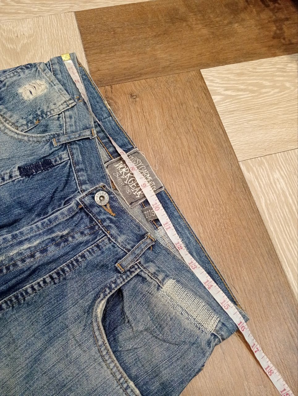 Stussy STUSSY WORKGEAR DISTRESSED JEANS - SIZE 32 Size US 32 / EU 48 - 13 Thumbnail