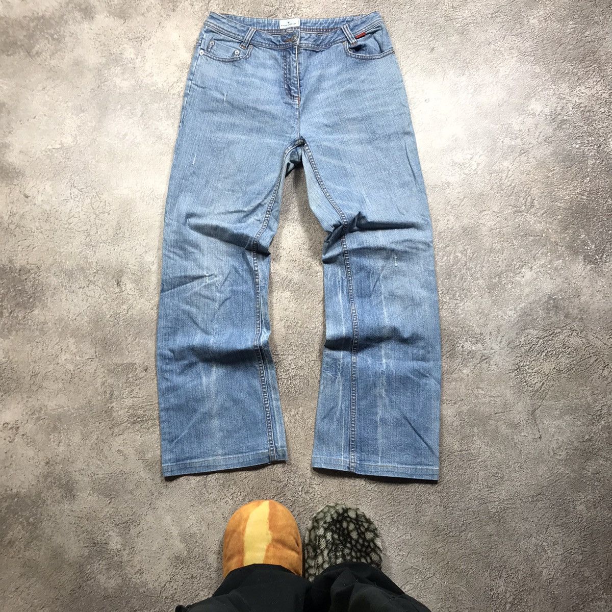 Vintage Vintage 90s Japan Baggy Distressed Thrashed Grunge Jeans 29 Size 29" - 2 Thumbnail