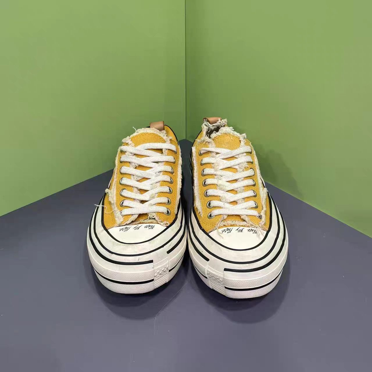 xVESSEL xVESSEL Wu Jianhao Yellow White Ginger Canvas Shoes K15 Size US 8 / EU 41 - 2 Thumbnail