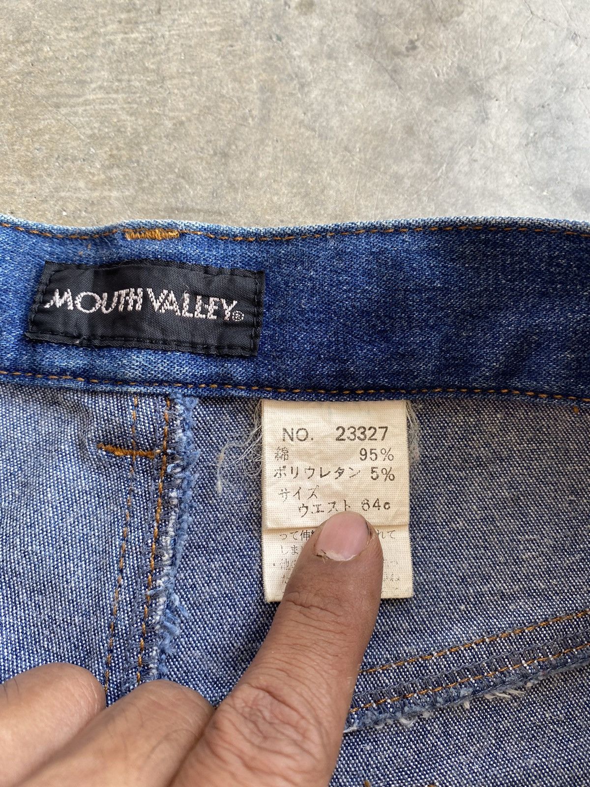 Japanese Brand Super Flare Jeans Japanese Mouth Valley Button Up Leg p175 Size 29" - 11 Thumbnail