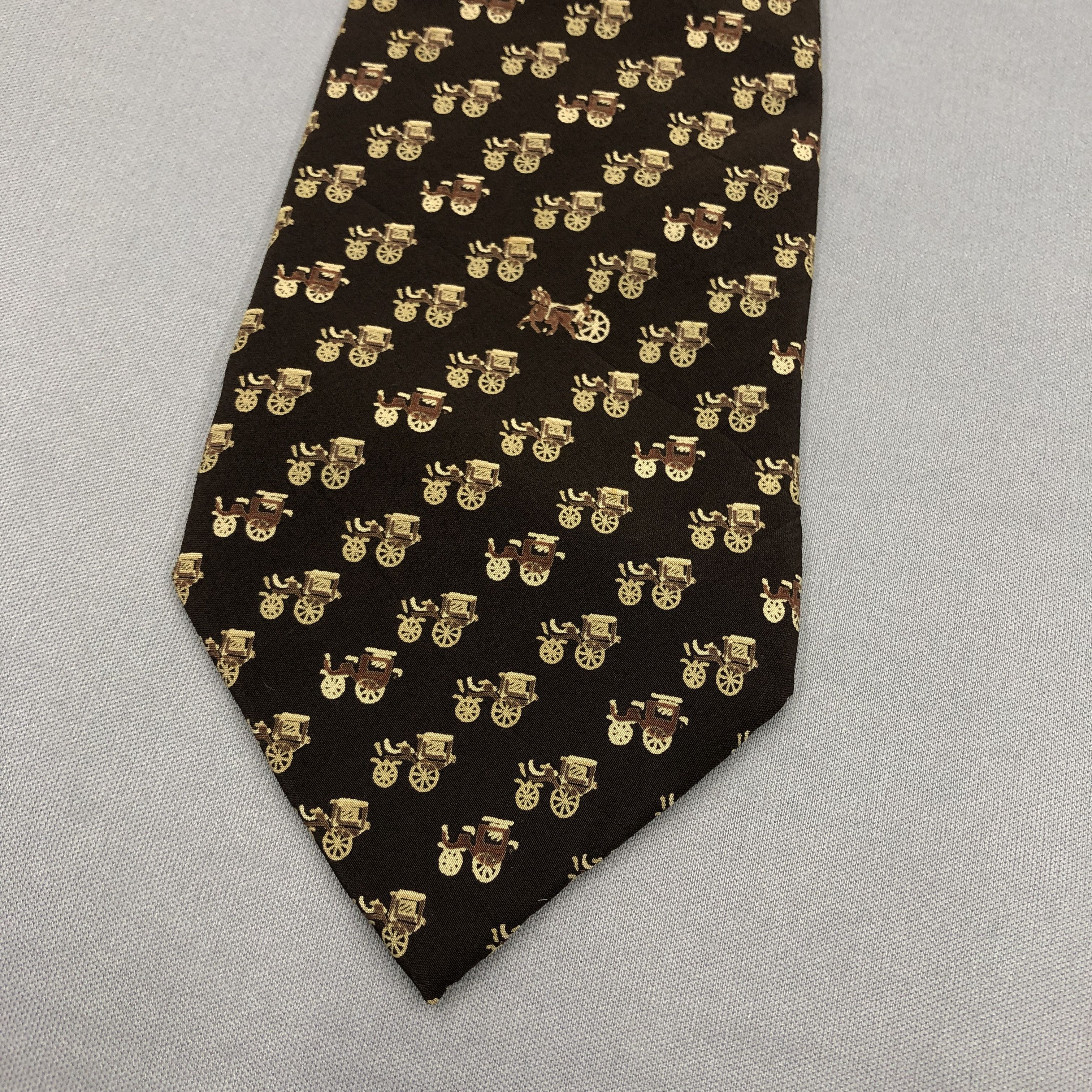 Celine Vintage Celine SILK Necktie Cravate Pure Silk Neck Tie Size ONE SIZE - 7 Thumbnail