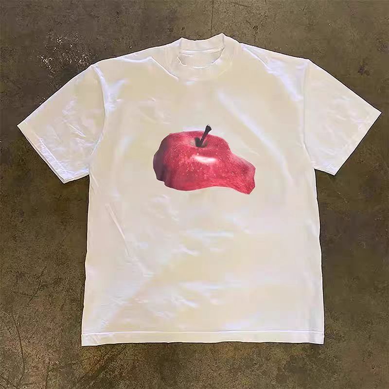 Vintage White washed vintage apple print t-shirt Size US M / EU 48-50 / 2 - 1 Thumbnail