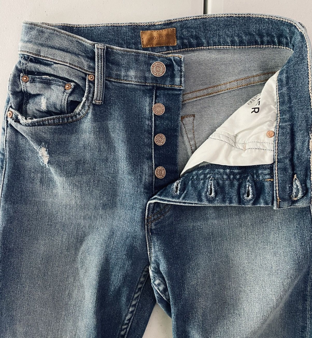 MOTHER Mother Denim The Cheeky Love Gun Relax Fit Jeans 24 EUC Size 24" / US 00 / IT 34 - 14 Thumbnail