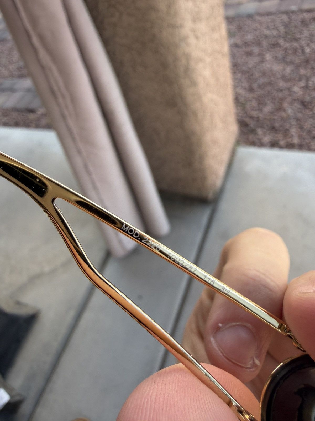 Versace Versace VE2226 Shield Sunglasses – Gold / Black Clean Size ONE SIZE - 6 Thumbnail