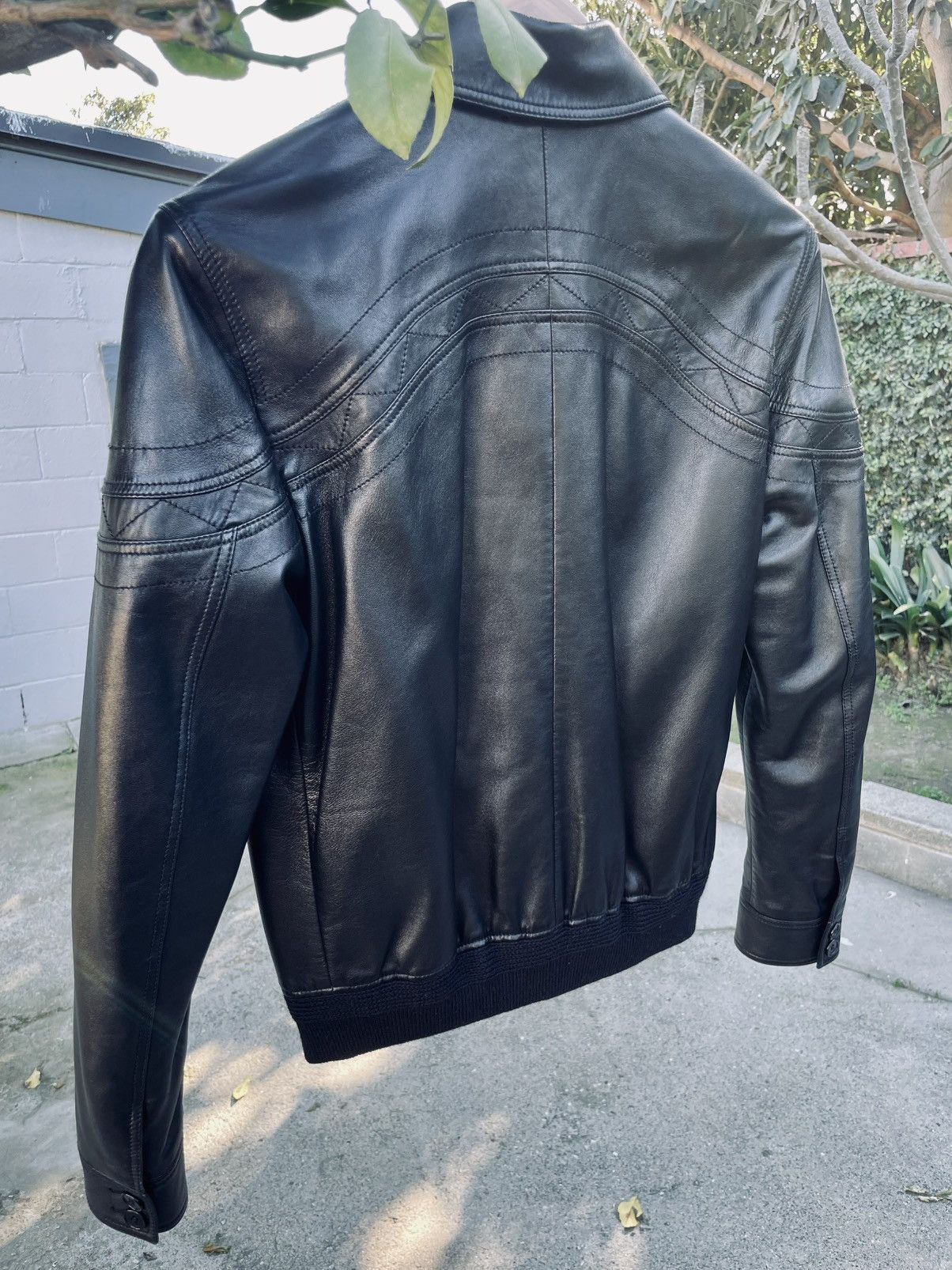 Saint Laurent Paris Saint Laurent Paris Western Lamb Leather Bomber Jacket Black Size US S / EU 44-46 / 1 - 9 Thumbnail