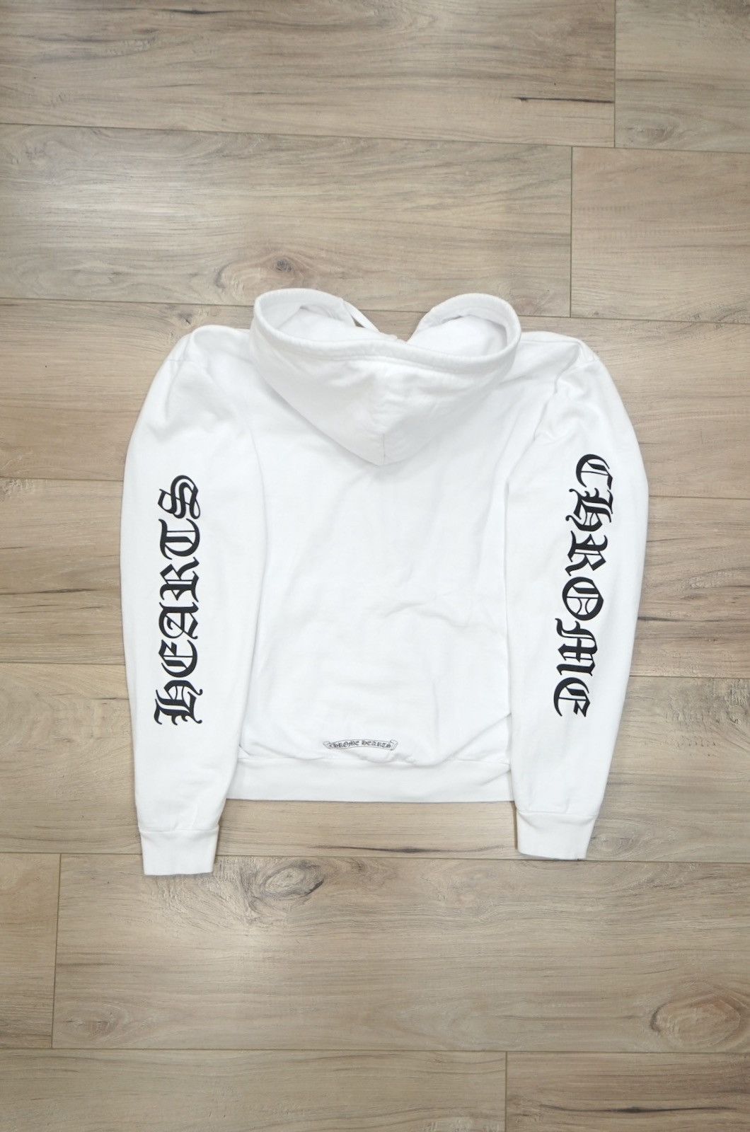 Chrome Hearts Chrome Hearts Vertical Logo White Zip Up Size US M / EU 48-50 / 2 - 2 Thumbnail