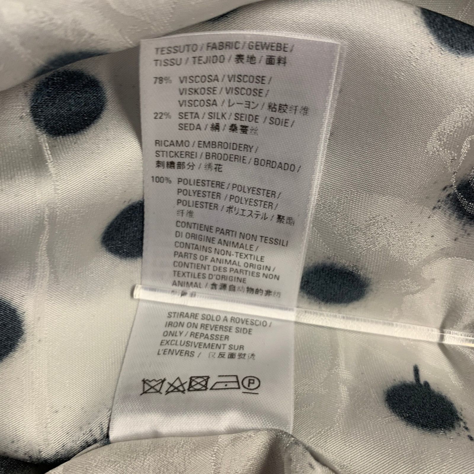 Balenciaga Size S White Black Polka Dot Viscose Silk L/S Shirt Size US S / EU 44-46 / 1 - 9 Thumbnail