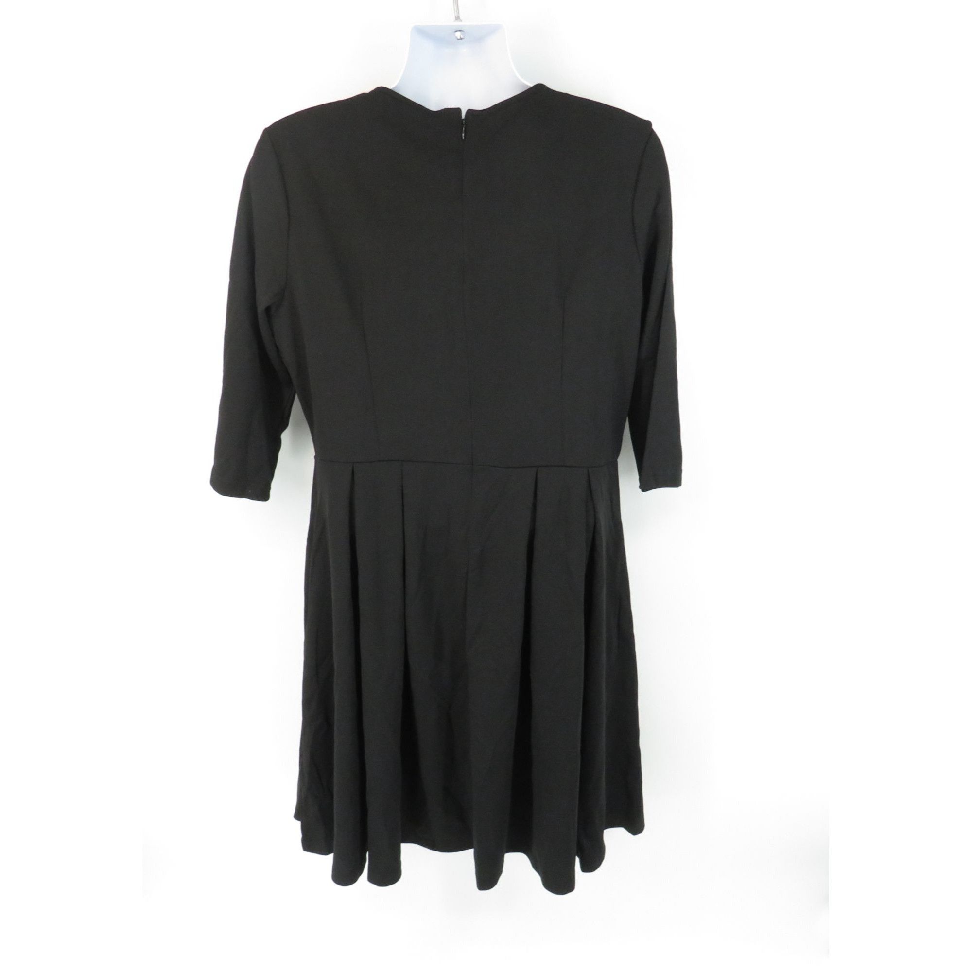 Other Oxiluly Fashion Womens Black Pleated Dress XXL NWT Size XXL / US 16-18 / IT 52-54 - 3 Thumbnail