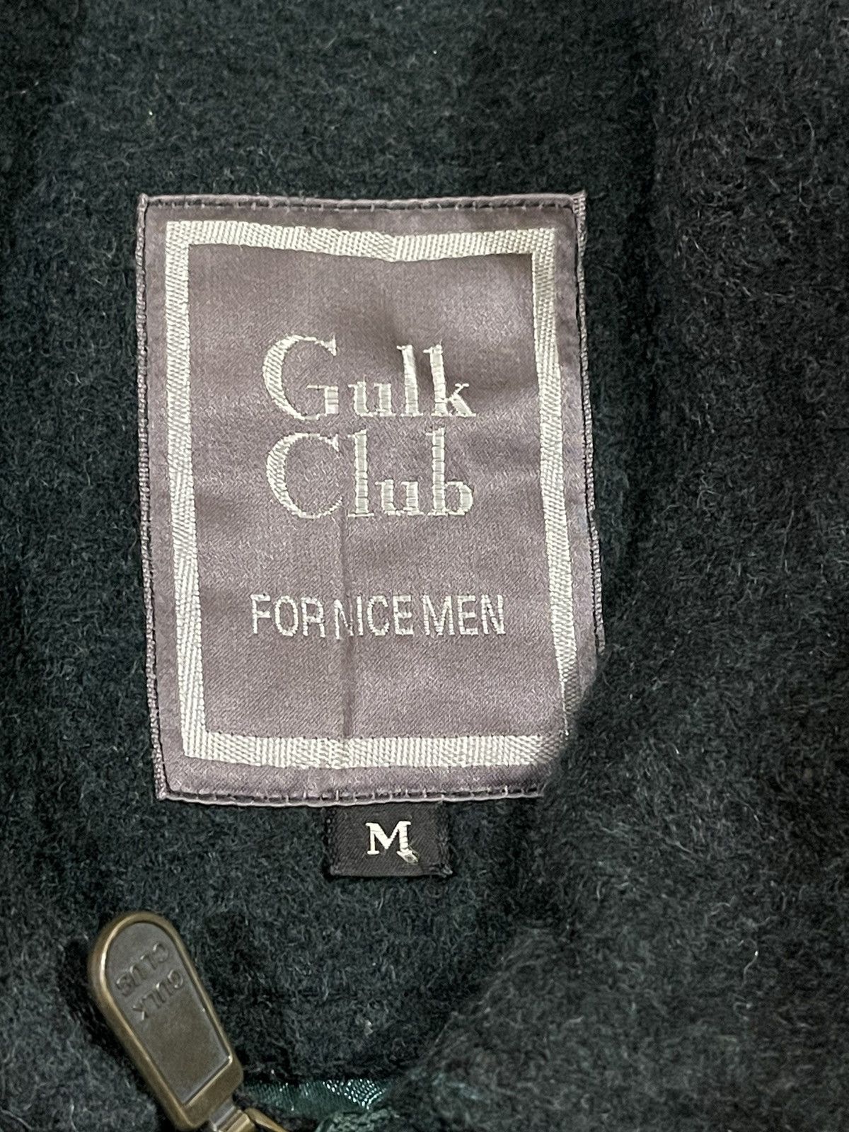 Designer × Vintage Vintage 90s Gulk Club For Nice Man Wool Bomber Jacket Size US M / EU 48-50 / 2 - 17 Thumbnail