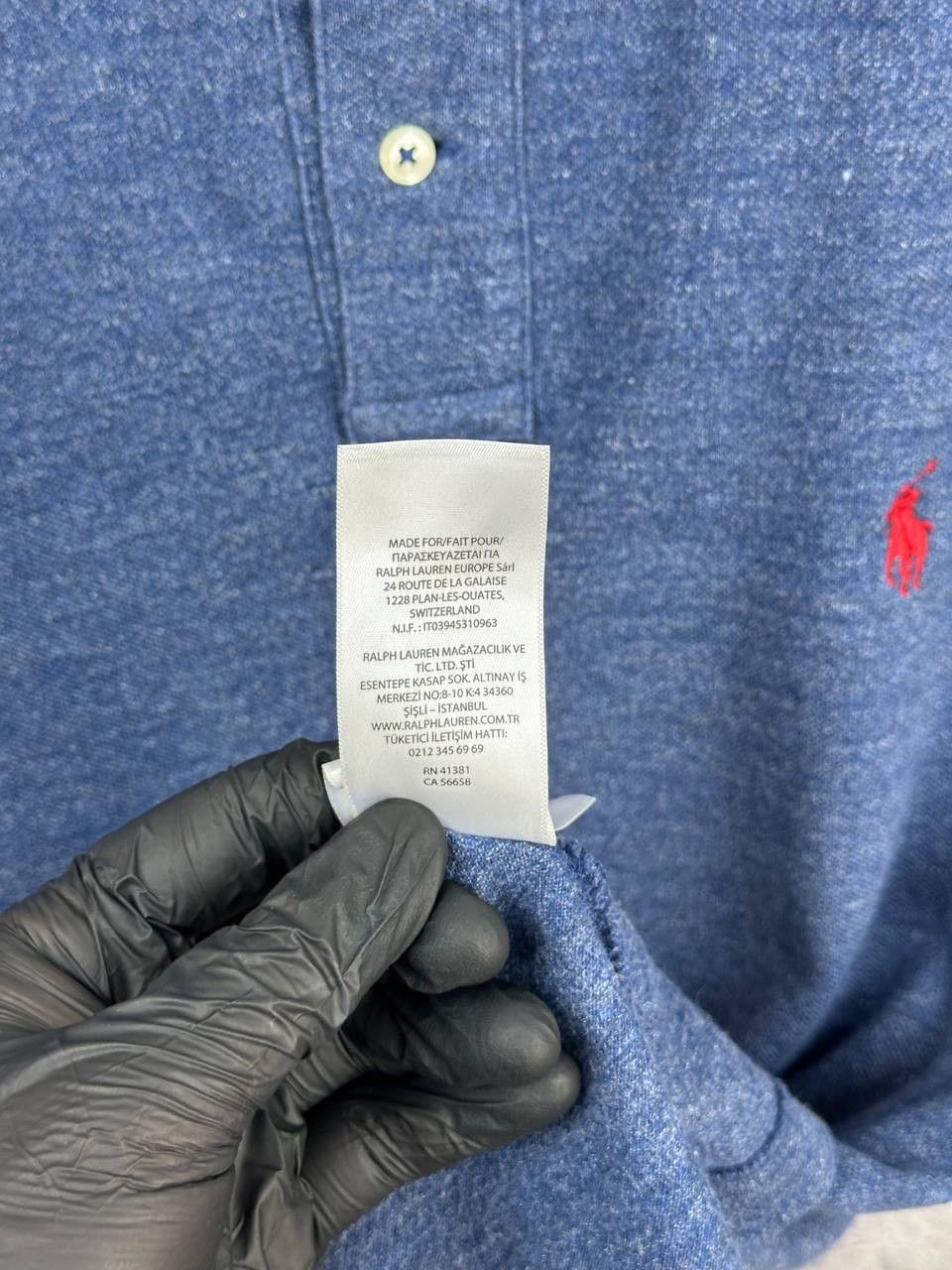 Polo Ralph Lauren Polo Ralph Lauren Polo Shirt Blue Heather Custom Slim Fit SS Size US L / EU 52-54 / 3 - 12 Thumbnail