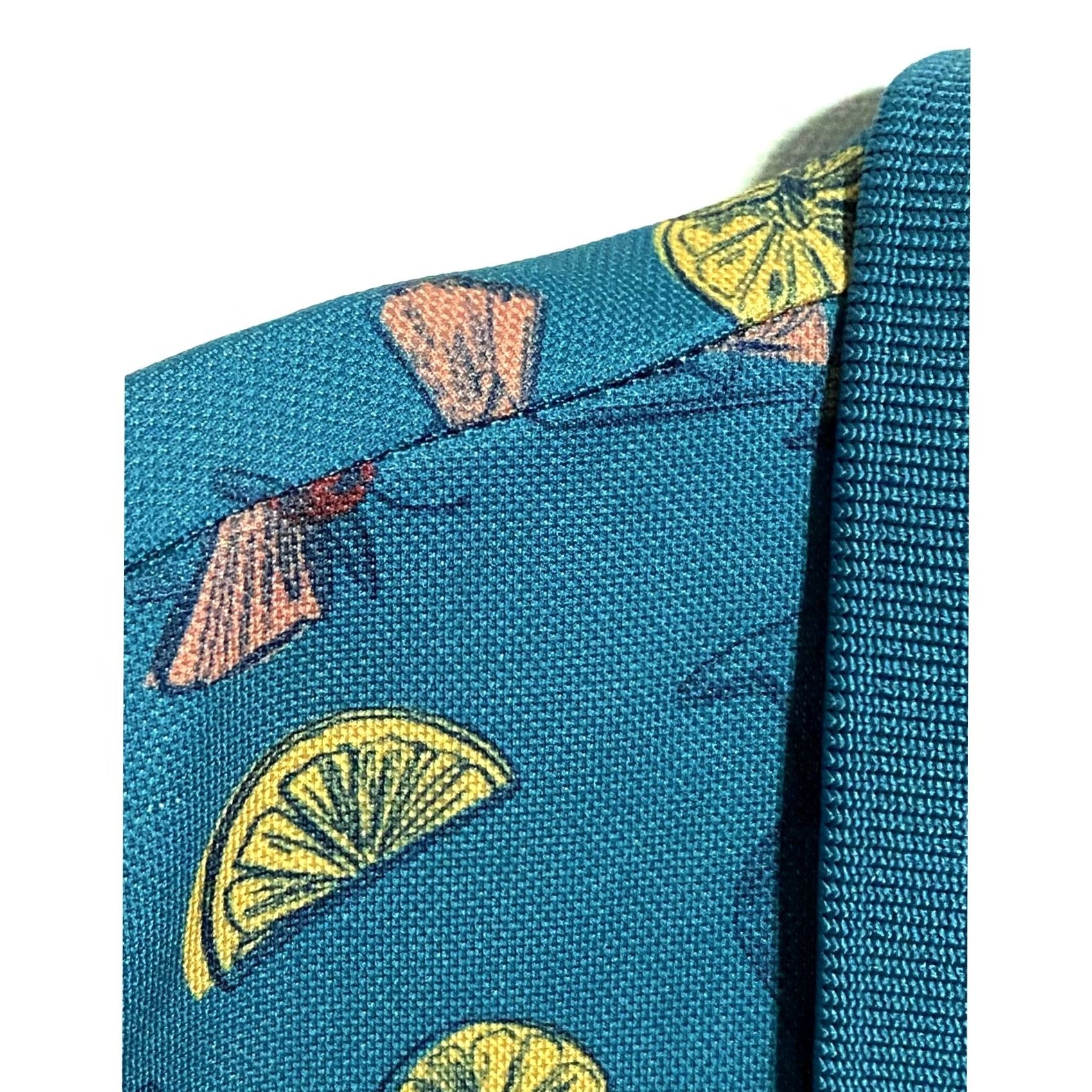 Vintage Goodfellow & Co Polo Shirt Mens XXL Cocktail Drinks Tropical Fruit All Over Print AOP Geometric Short Sleeve Surf Golf Resort Size US XXL / EU 58 / 5 - 3 Thumbnail
