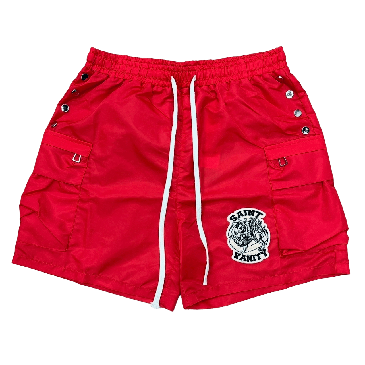 Saint Vanity Cargo Nylon Shorts Red Size US 30 / EU 46 - 1 Preview