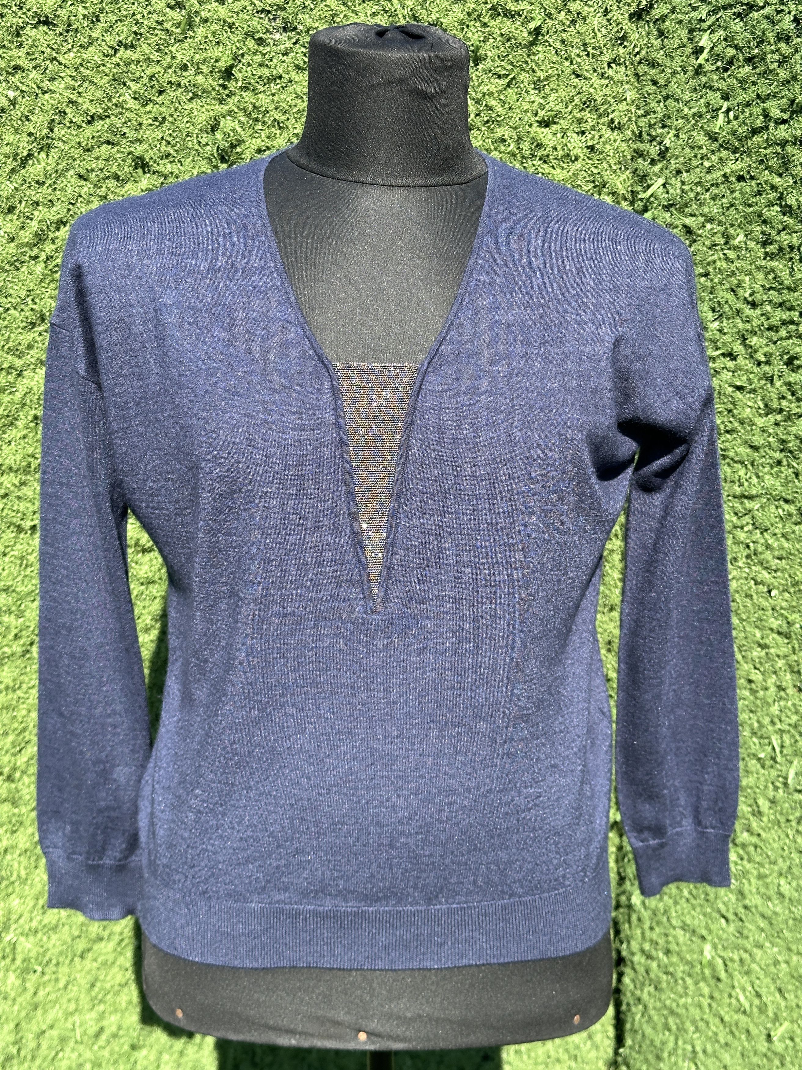 1650$ Brunello Cucinelli Cashmere Silk Pullover Size M