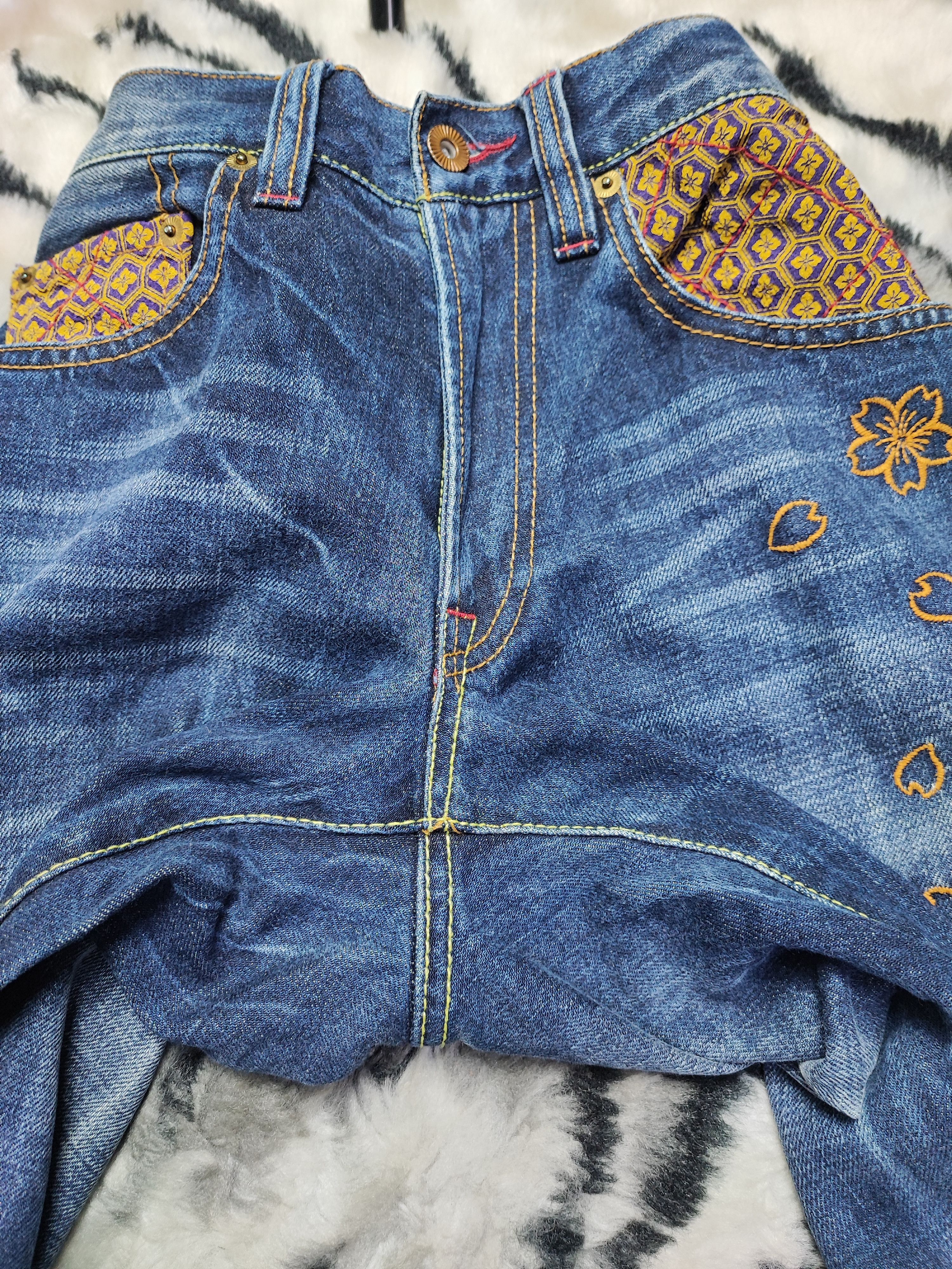 If Six Was Nine × Japanese Brand KURA DENIM JEANS EMBROIDERY DESIGN Size US 28 / EU 44 - 9 Thumbnail