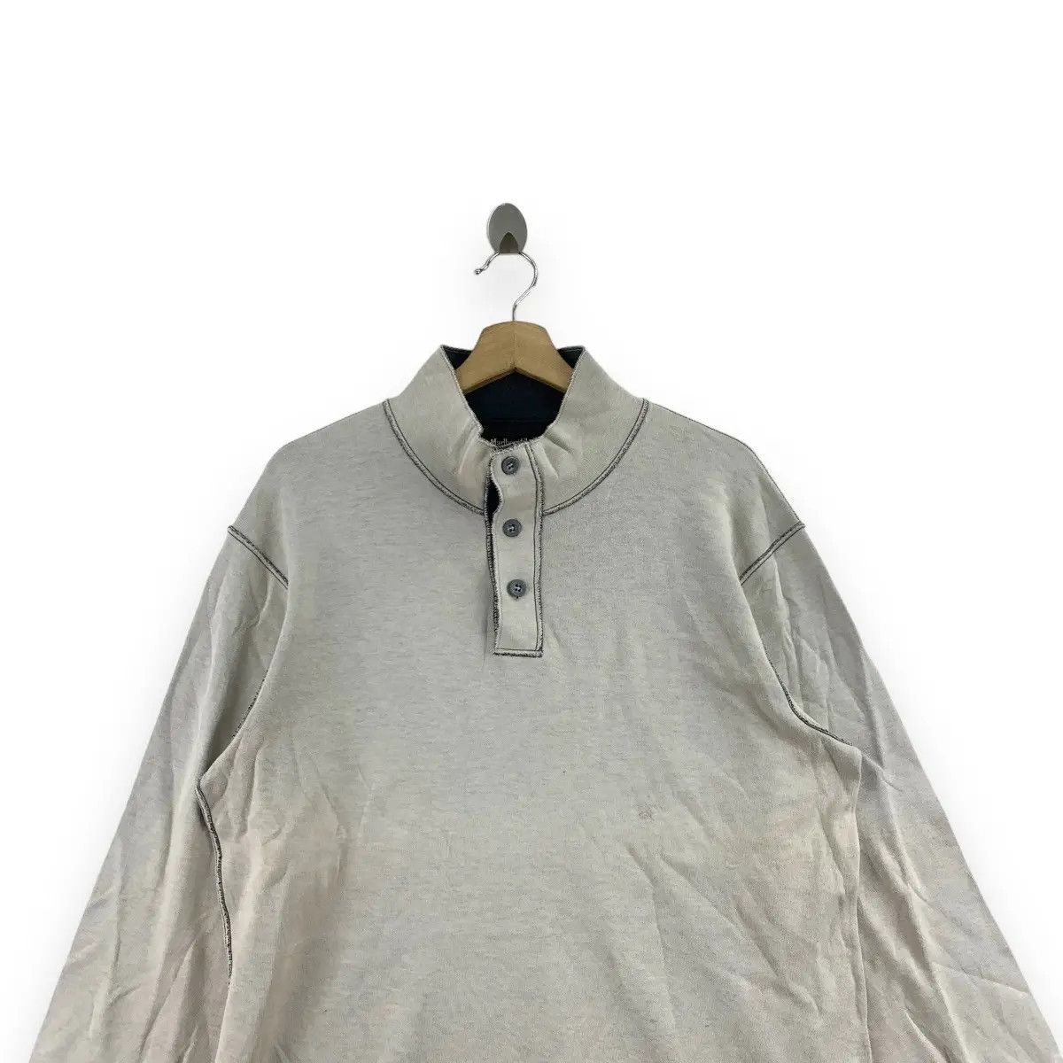 Marlboro Vintage MARLBORO CLASSICS Quality Label Henley Size US L / EU 52-54 / 3 - 2 Thumbnail