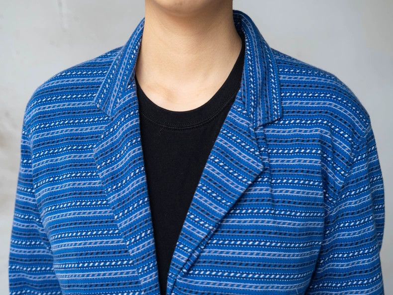 Kenzo KENZO Blue striped cotton thin coat vintage Size M / US 6-8 / IT 42-44 - 6 Thumbnail