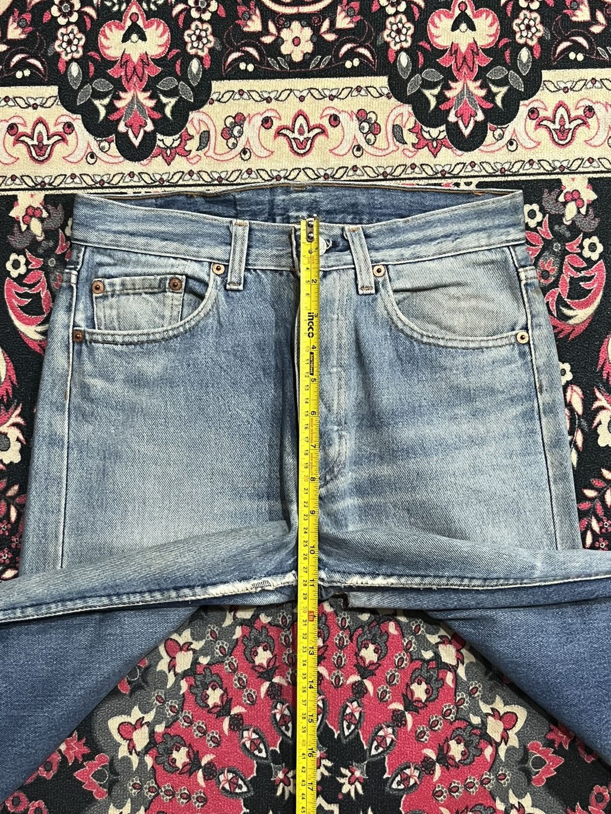 Levi's Vintage 80s Levi’s 501xx Made in Usa Blue Washed Jeans Size US 29 - 16 Thumbnail