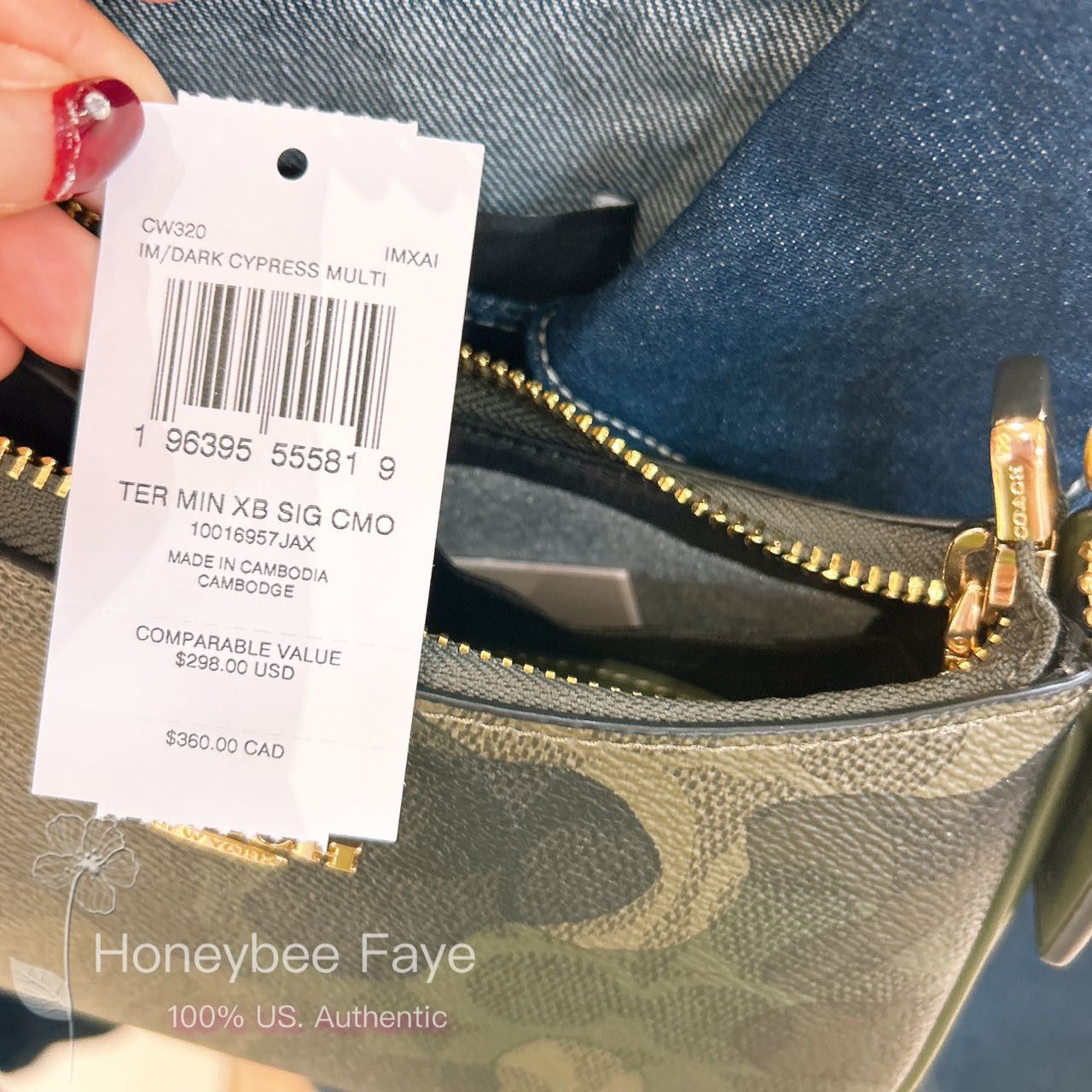 Coach Teri Mini Crossbody Bag In Signature Camo Print CW320 Size ONE SIZE - 7 Thumbnail