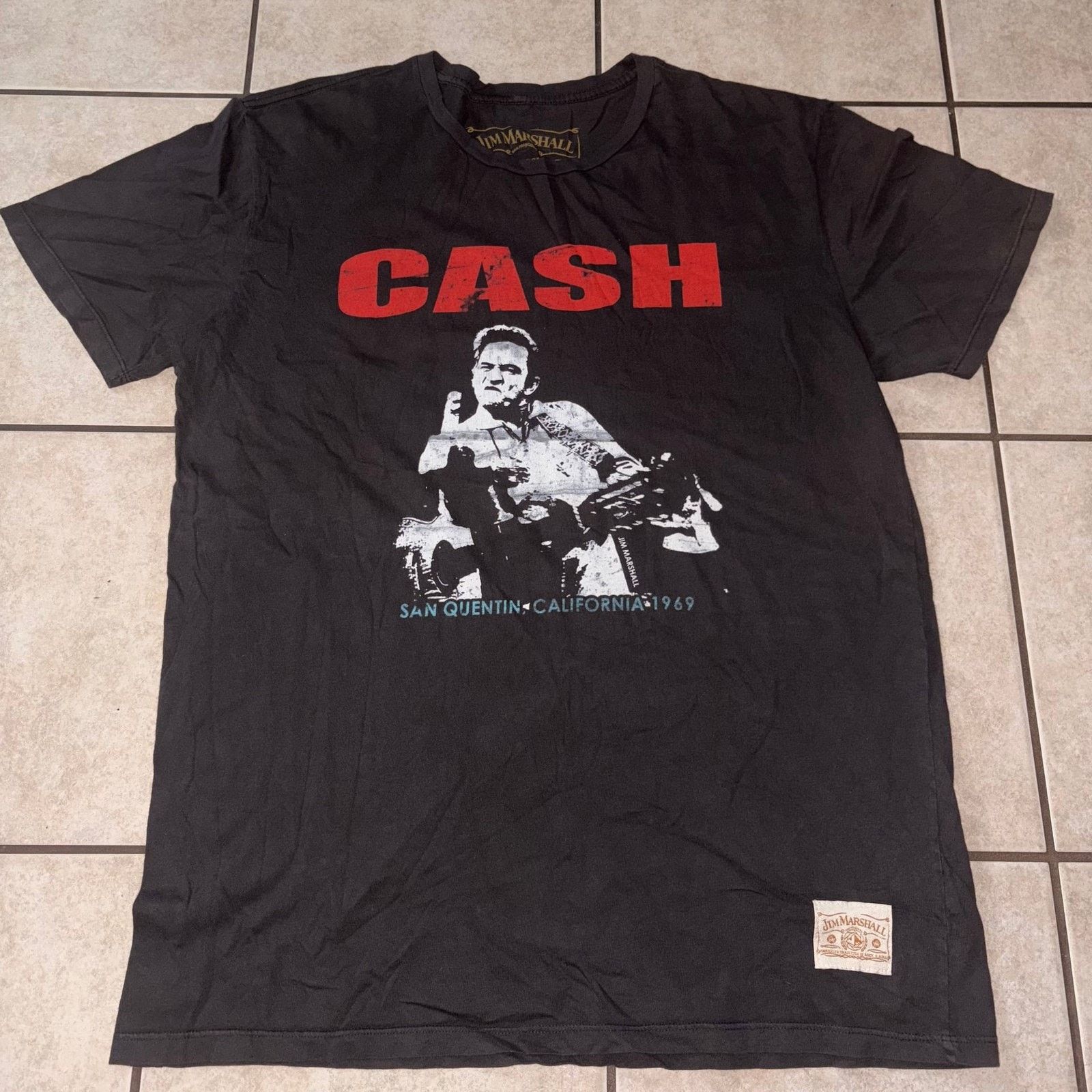 Vintage Jim Marshall Clothing Johnny Cash Middle Finger 'The Bird Size US XL / EU 56 / 4 - 1 Thumbnail
