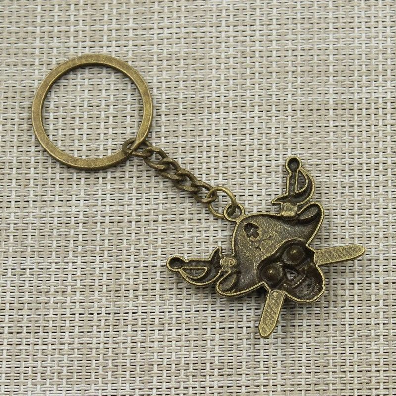 Vintage Vintage Plated Skull Keychain Size ONE SIZE - 3 Thumbnail
