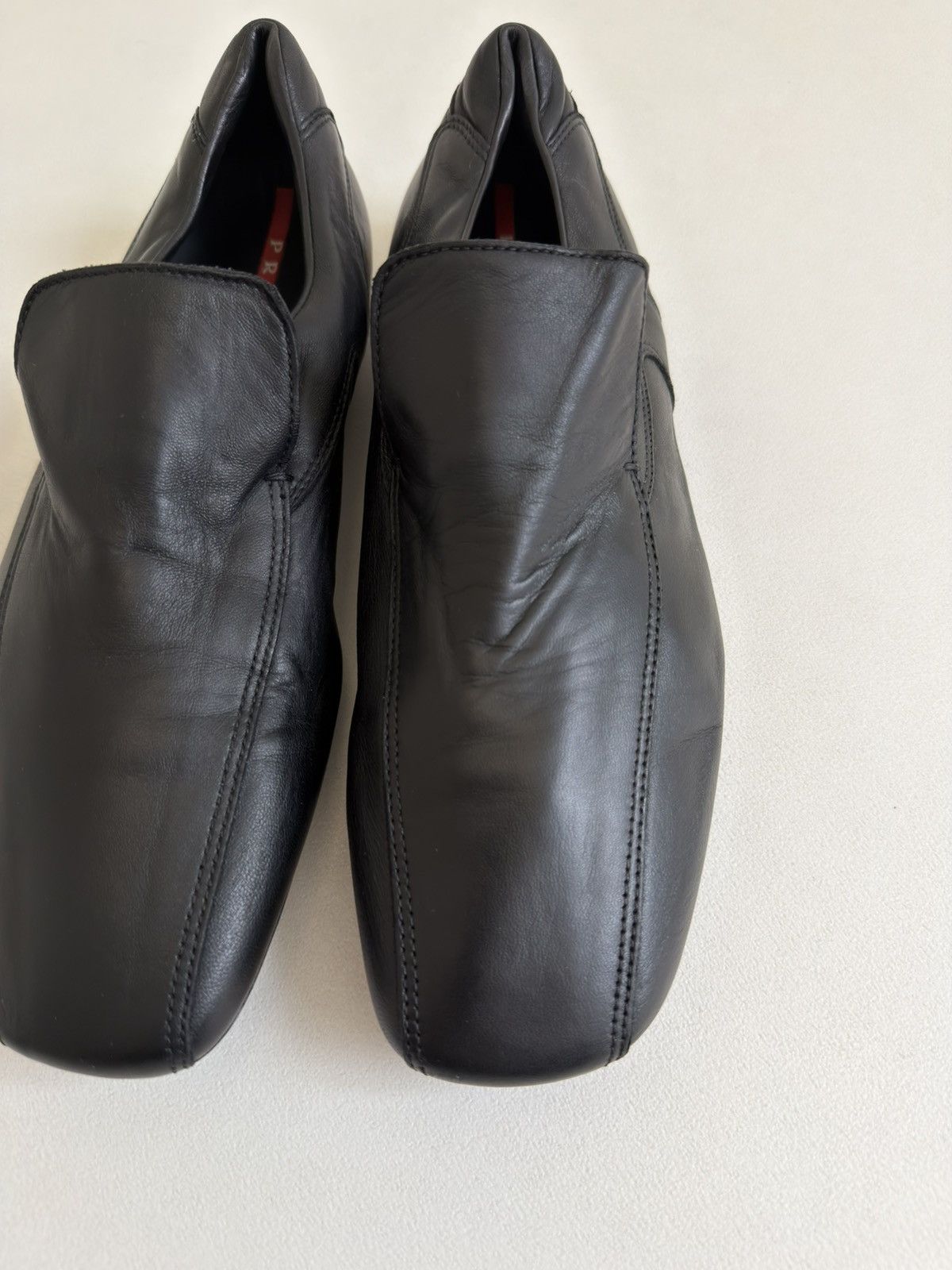 Prada Black Panelled Leather ‘Hybrid’ Loafers Size US 11 / EU 44 - 9 Thumbnail